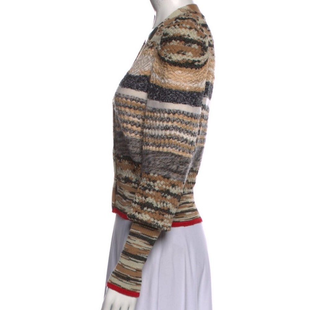 Veronica Beard Cecily Mixed Knit Cardigan - Picture 8 of 10